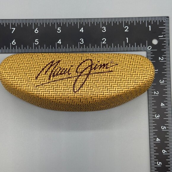 Maui Jim Sunglasses Small Clam Shell Hard Case with Cleaning Cloth - Picture 4 of 5